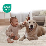 Waterproof Pet Blanket for Large Dogs and Cats - Reversible Calming Plush, Washable Furniture Cover for Couch, Bed, Car Seat, B