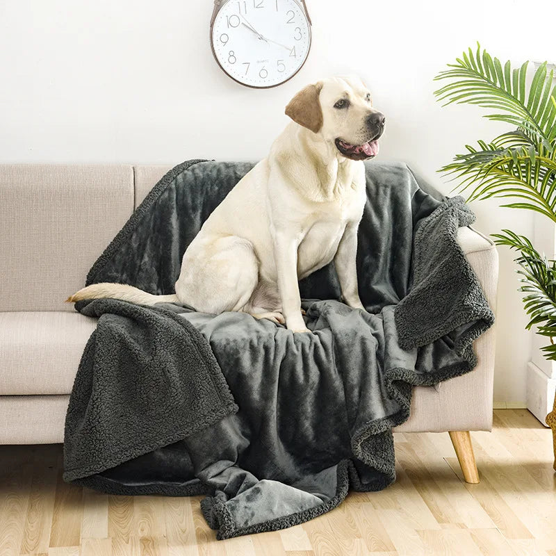 High quality waterproof urine isolation pet blanket, cotton flannel comfortable thick dog mattress, pet supplies