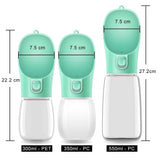 Leakproof Dog Water Bottle – 300 / 350 / 550 ml Travel Bowl