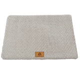 3D Foam Pet Bed With Removable Washable Faux Fur Cover Orthopedic Waterproof Dog Bed For Crate Anti-Slip Bottom Dog Bed