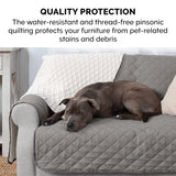Waterproof Sofa Cover 1/2/3/4 Seater Non Slip Couch Covers For Pets Kids Sofa Protector Cover With Elastic Strap Home Decor Gray