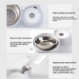 2-in-1 Gravity Water Dispenser & Food Bowl for Cats and Dogs