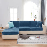 Velvet Sofa Cushion Cover For Living Room Solid Color Soft  Sofa Cover Spandex Slipcover Furniture Protector Stretch Couch Cover