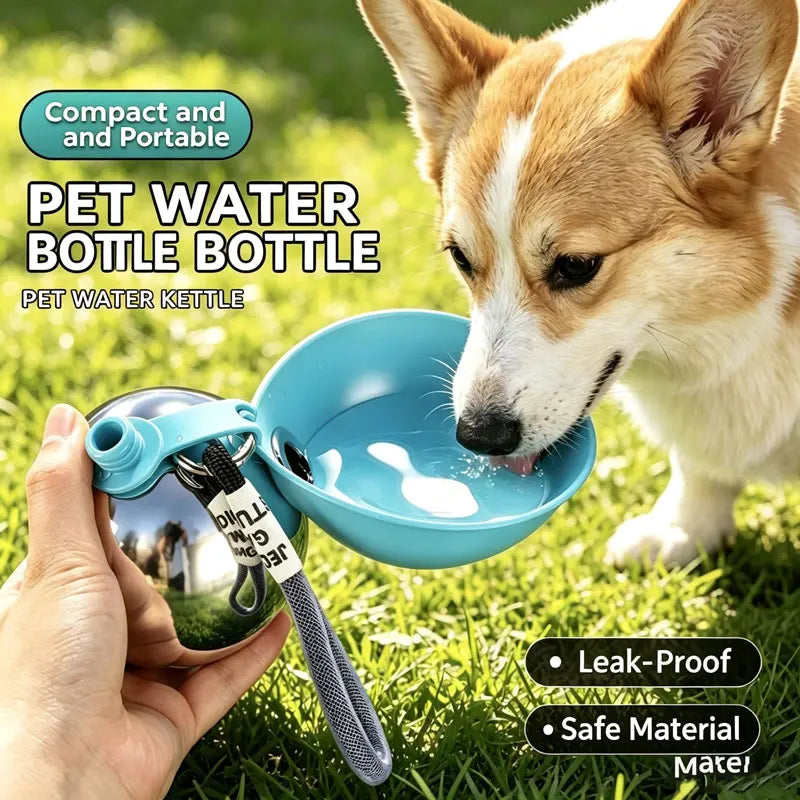Foldable Travel Water Bowl – 304 Stainless Steel Clip
