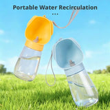 Portable Dog Water Bottle 300ml – One-Hand Travel Drinking Bowl