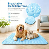 Summer Dogs Pets Cool Down Ice Silk Pad Non-slip Breathable Sofa Pet Sleeping Mat Washable Scratch-resistant Cat Dog Mattress